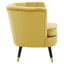 Loretta Pistachio Velvet Shell Accent Chair.