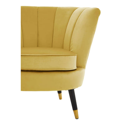 Noosa & Co. Living Loretta Pistachio Velvet Shell Accent Chair House of Isabella UK