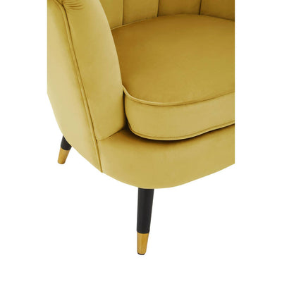 Noosa & Co. Living Loretta Pistachio Velvet Shell Accent Chair House of Isabella UK