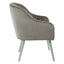 Louxor Grey Fabric Armchair.