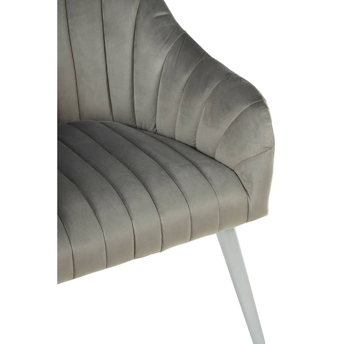 Louxor Grey Fabric Armchair.