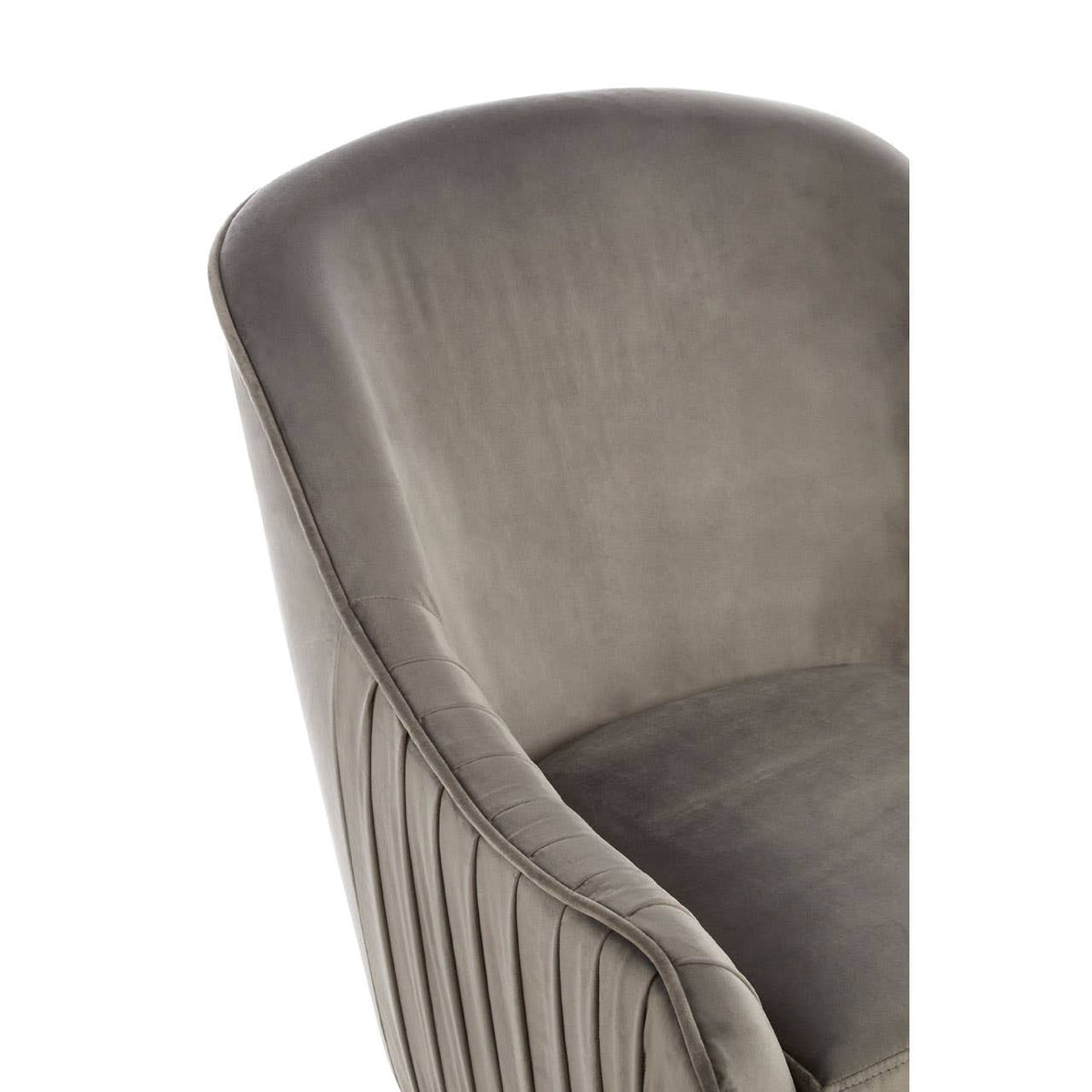 Louxor Grey Velvet Chair.
