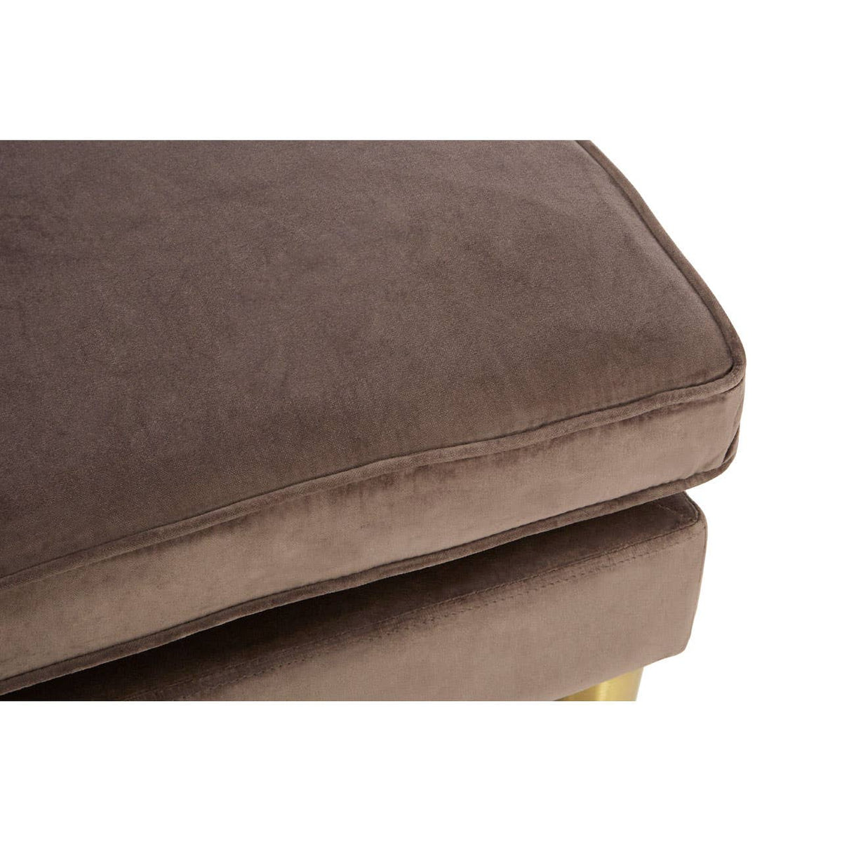 Louxor Grey Velvet / Left Arm Chaise Longue.