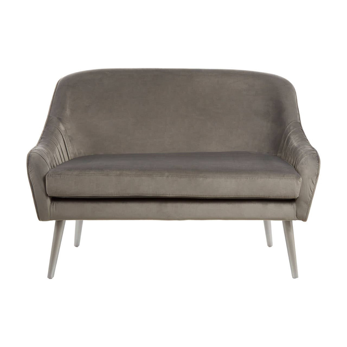 Louxor Grey Velvet Sofa.