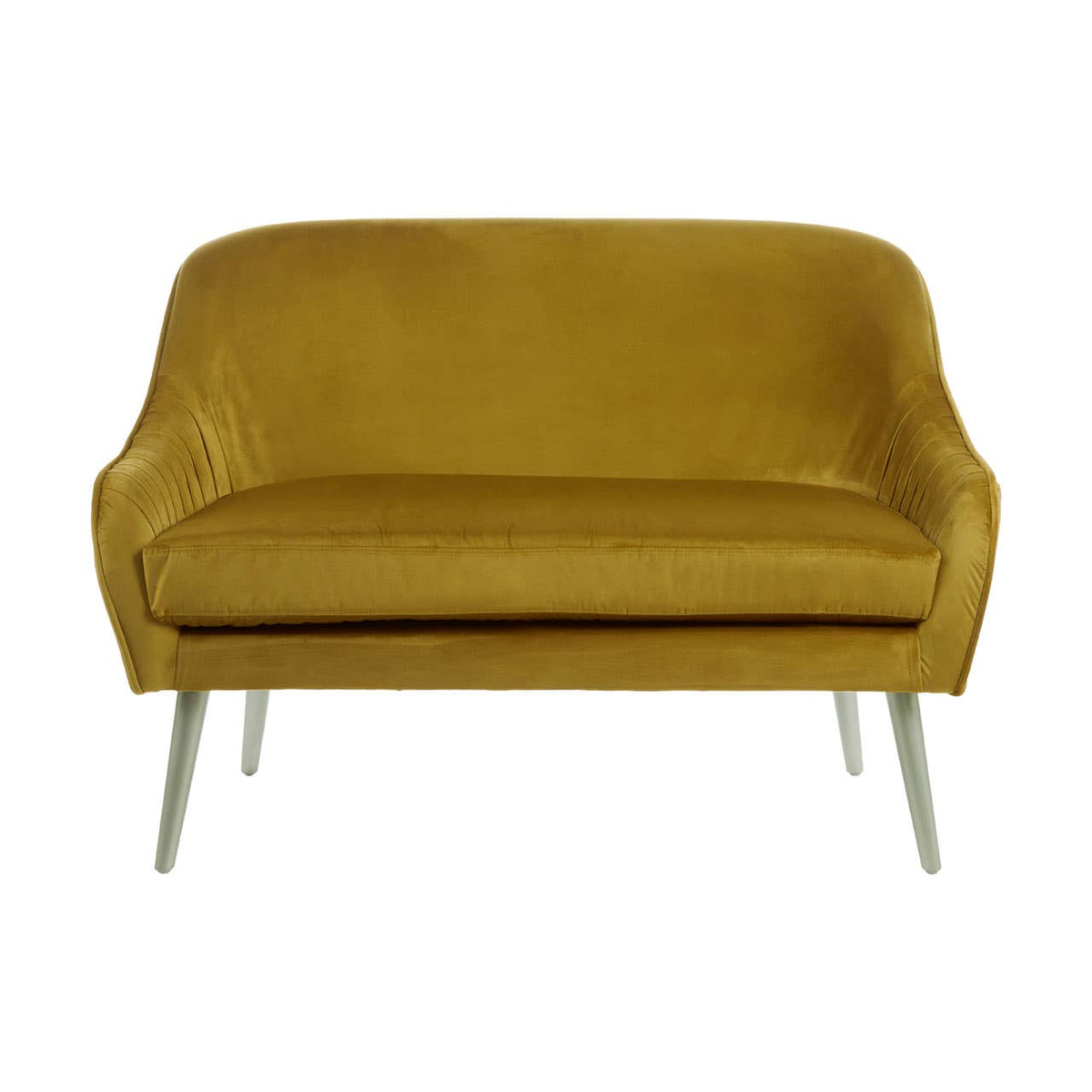 Louxor Mustard Velvet Sofa.