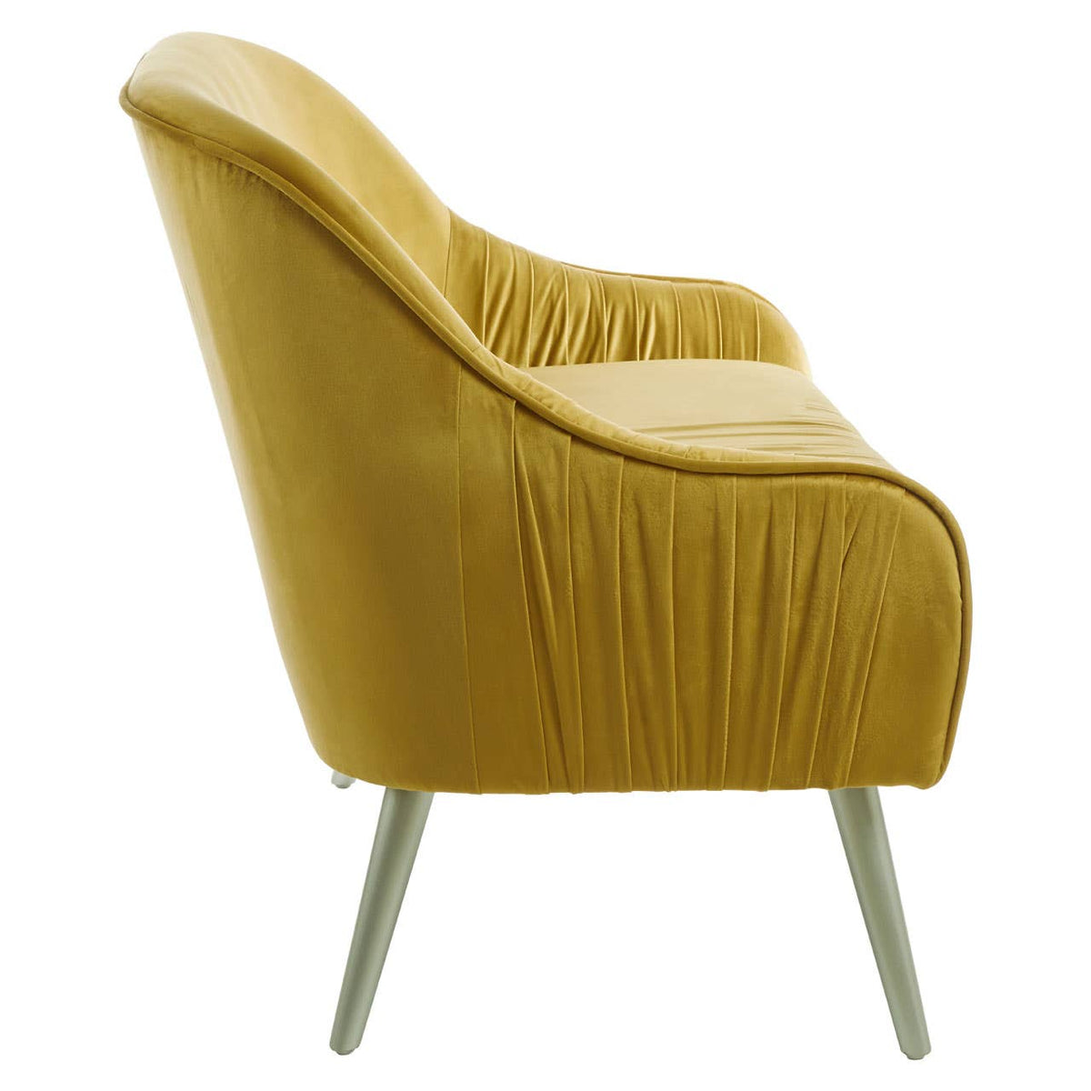 Louxor Mustard Velvet Sofa.