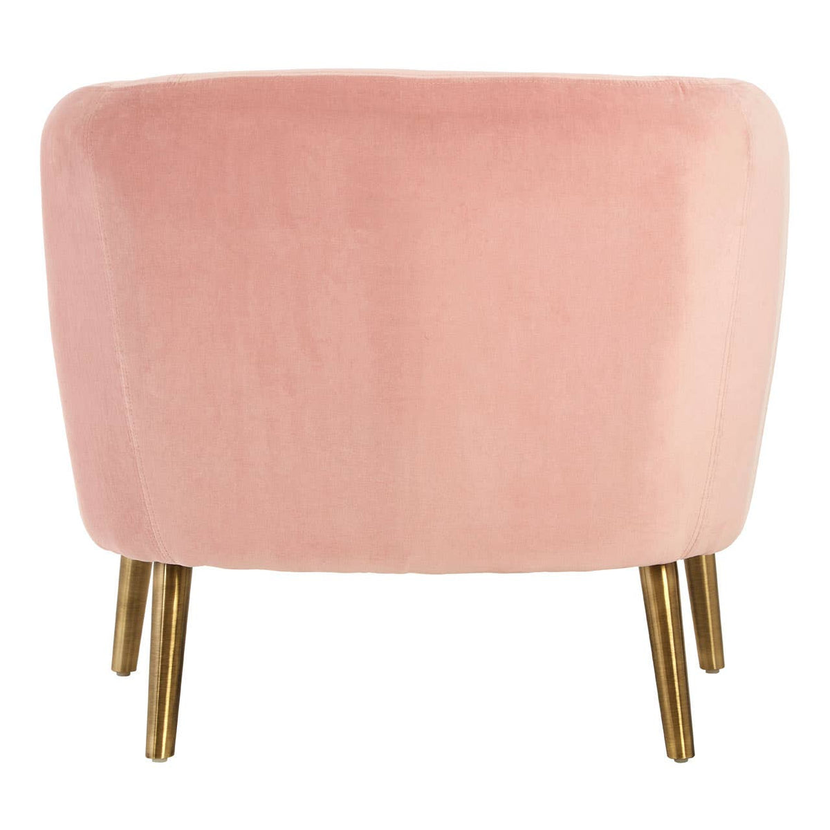Louxor Pink Velvet Round Armchair.