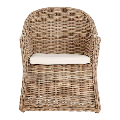Noosa & Co. Living Lovina Rounded Back Natural Rattan Chair House of Isabella UK