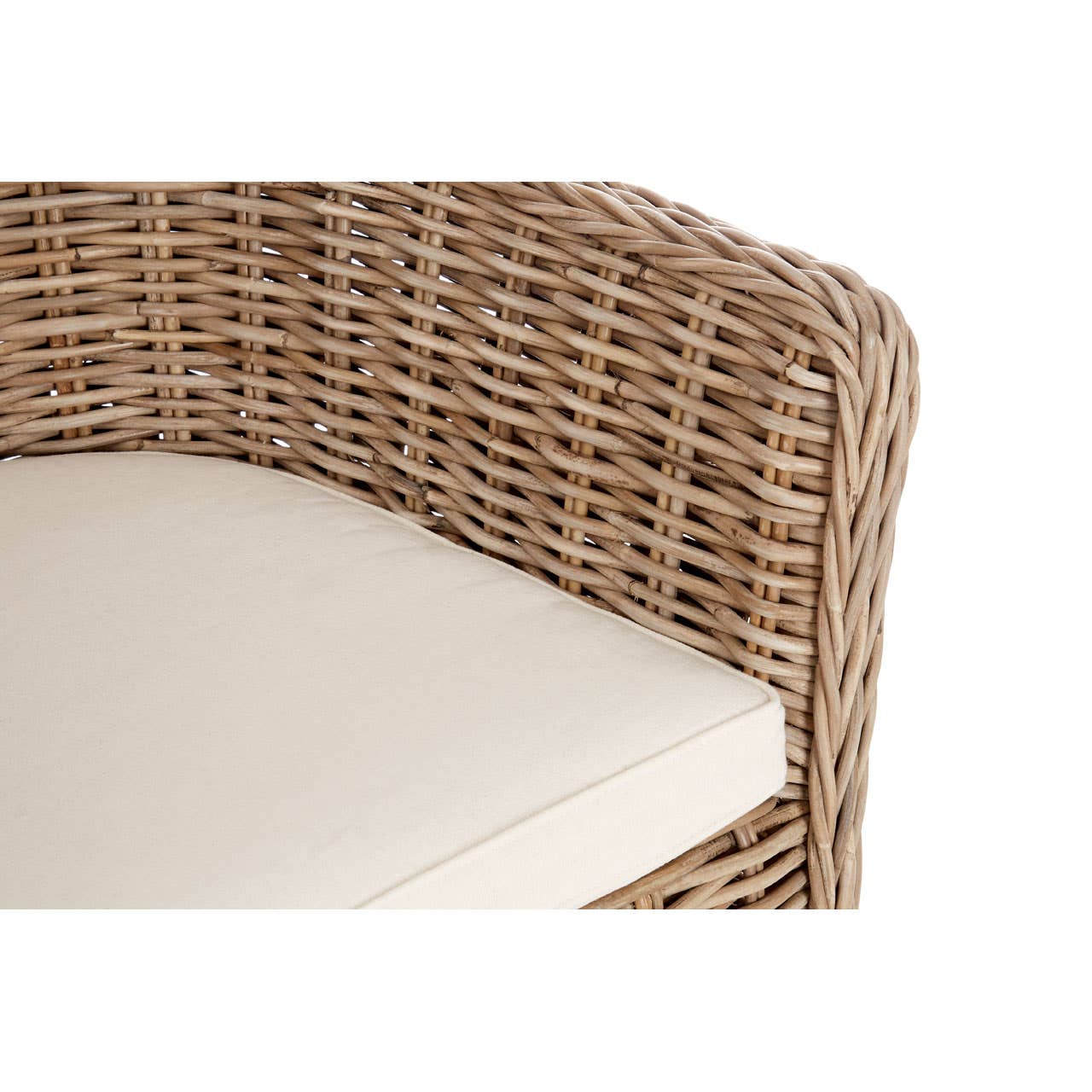 Noosa & Co. Living Lovina Rounded Back Natural Rattan Chair House of Isabella UK