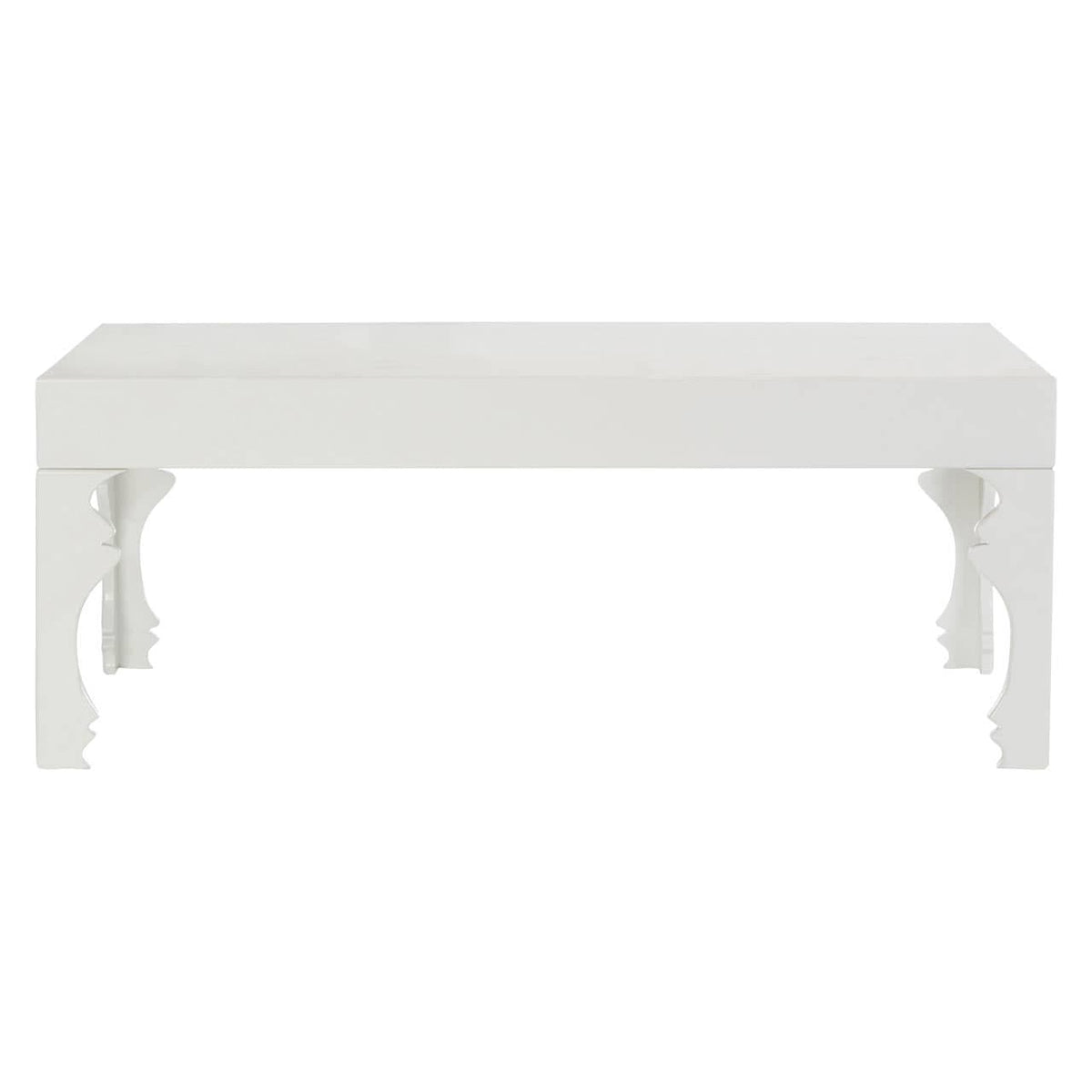 Luis White High Gloss Finish Coffee Table.