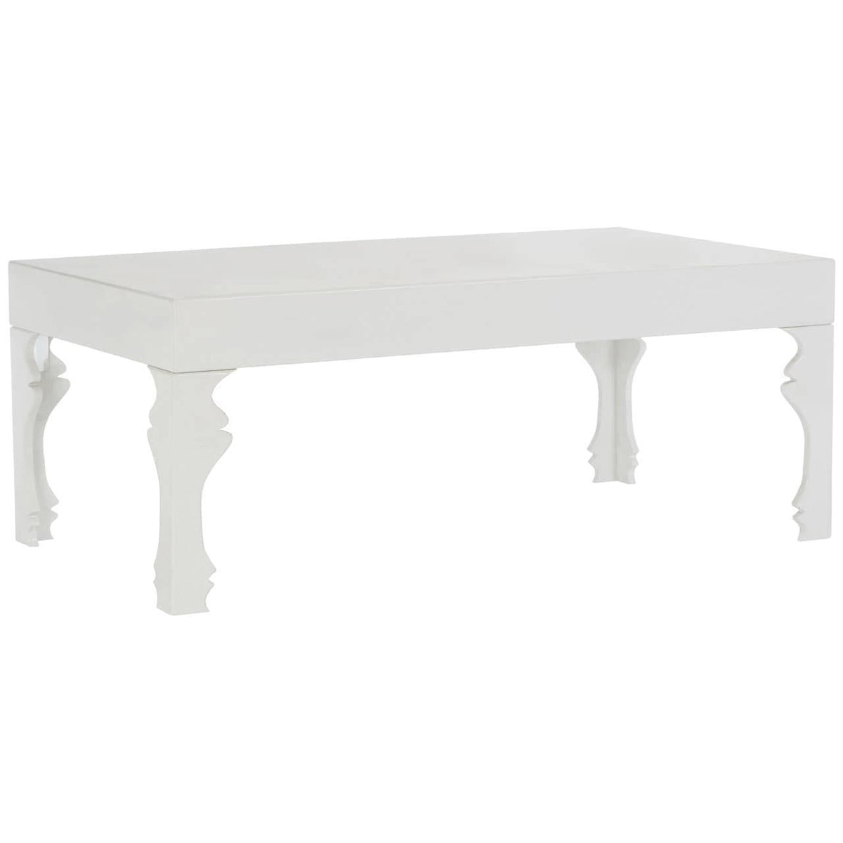 Luis White High Gloss Finish Coffee Table.