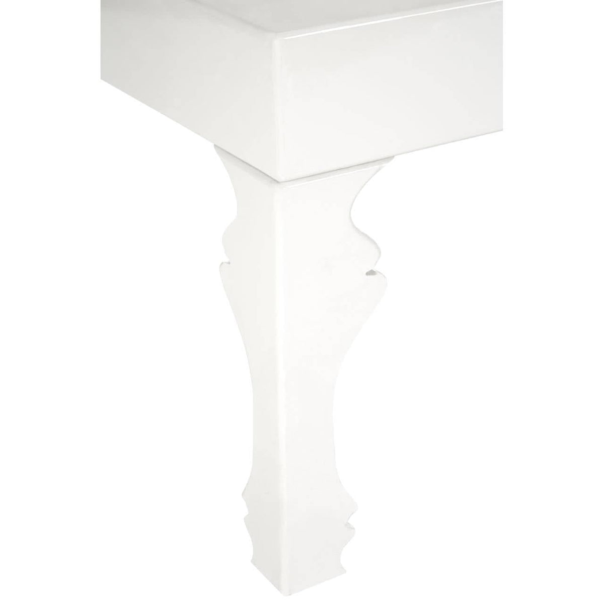 Luis White High Gloss Finish Coffee Table.