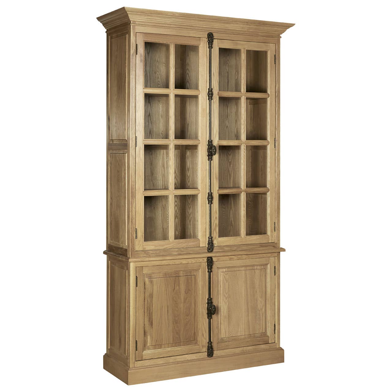 Noosa & Co. Living Lyon 4 Door Oak Wood Cabinet House of Isabella UK