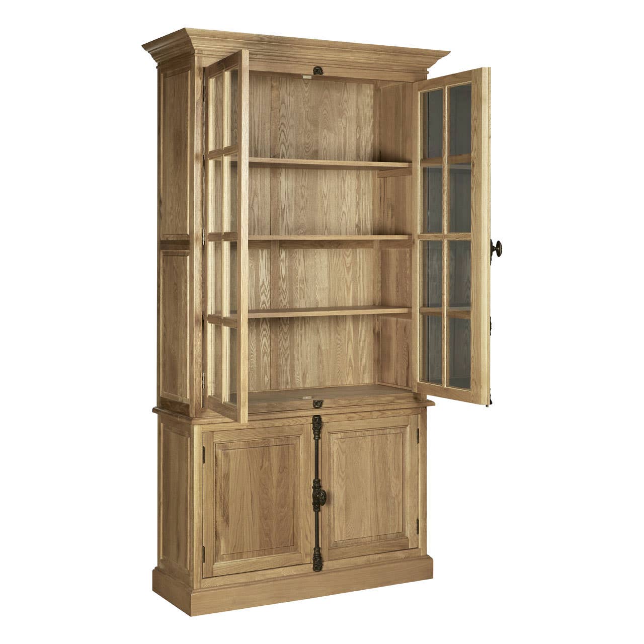 Noosa & Co. Living Lyon 4 Door Oak Wood Cabinet House of Isabella UK