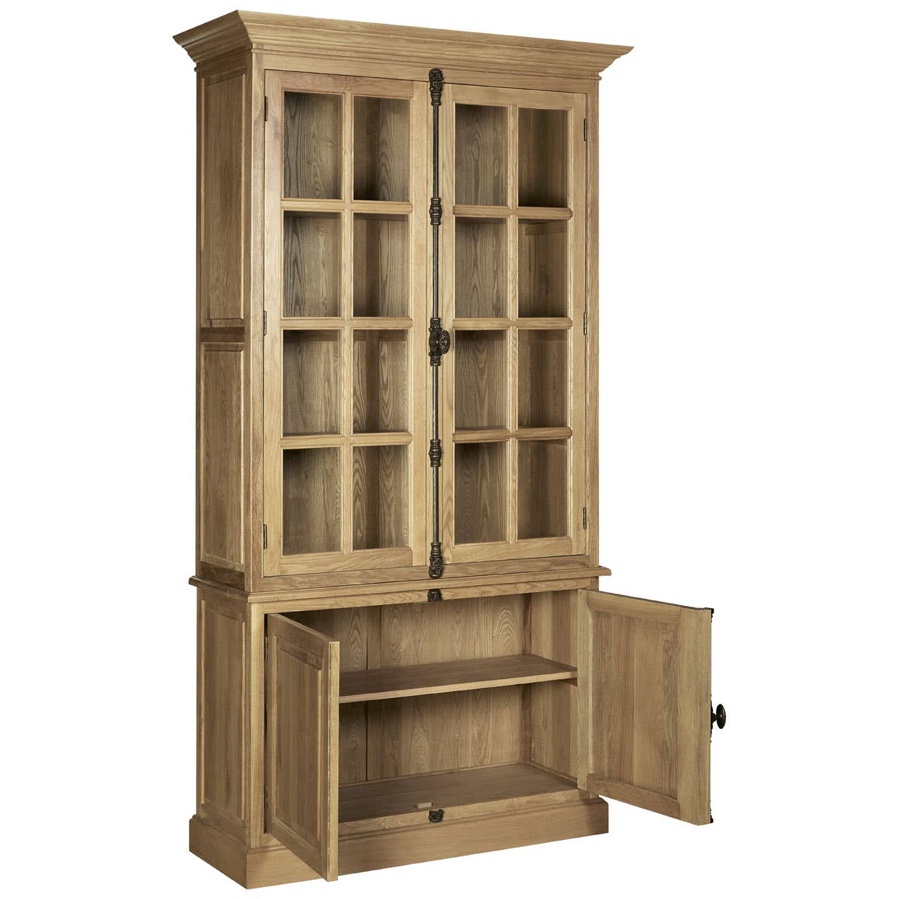 Noosa & Co. Living Lyon 4 Door Oak Wood Cabinet House of Isabella UK