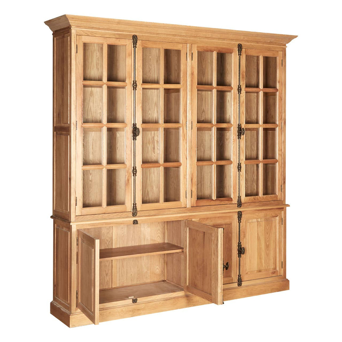 Lyon Cabinet With 6 Upper Shelves.