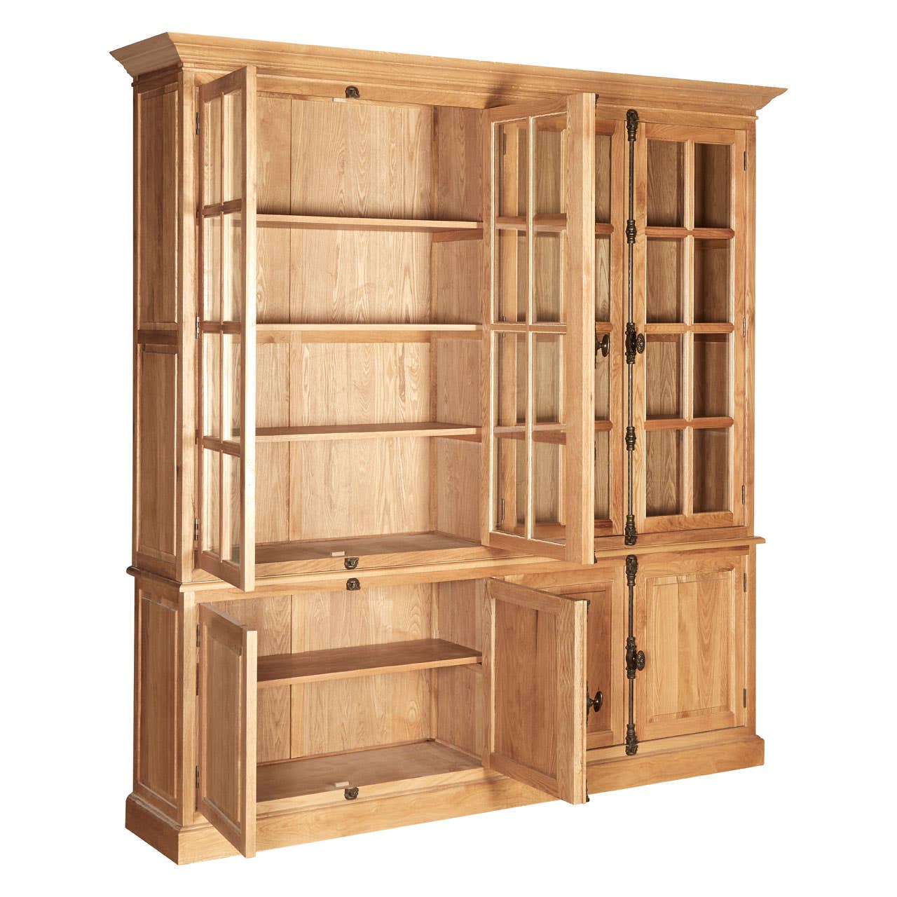 Noosa & Co. Living Lyon Cabinet With 6 Upper Shelves House of Isabella UK