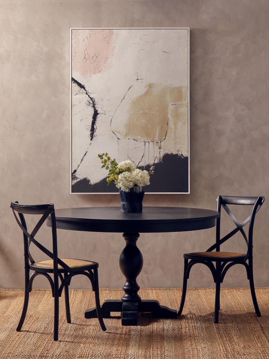 Lyon Oak Wood Round Table.