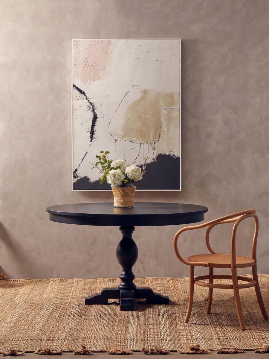 Lyon Oak Wood Round Table.