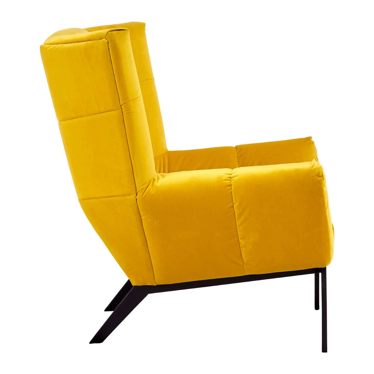 Maiko Yellow Fabric Armchair.