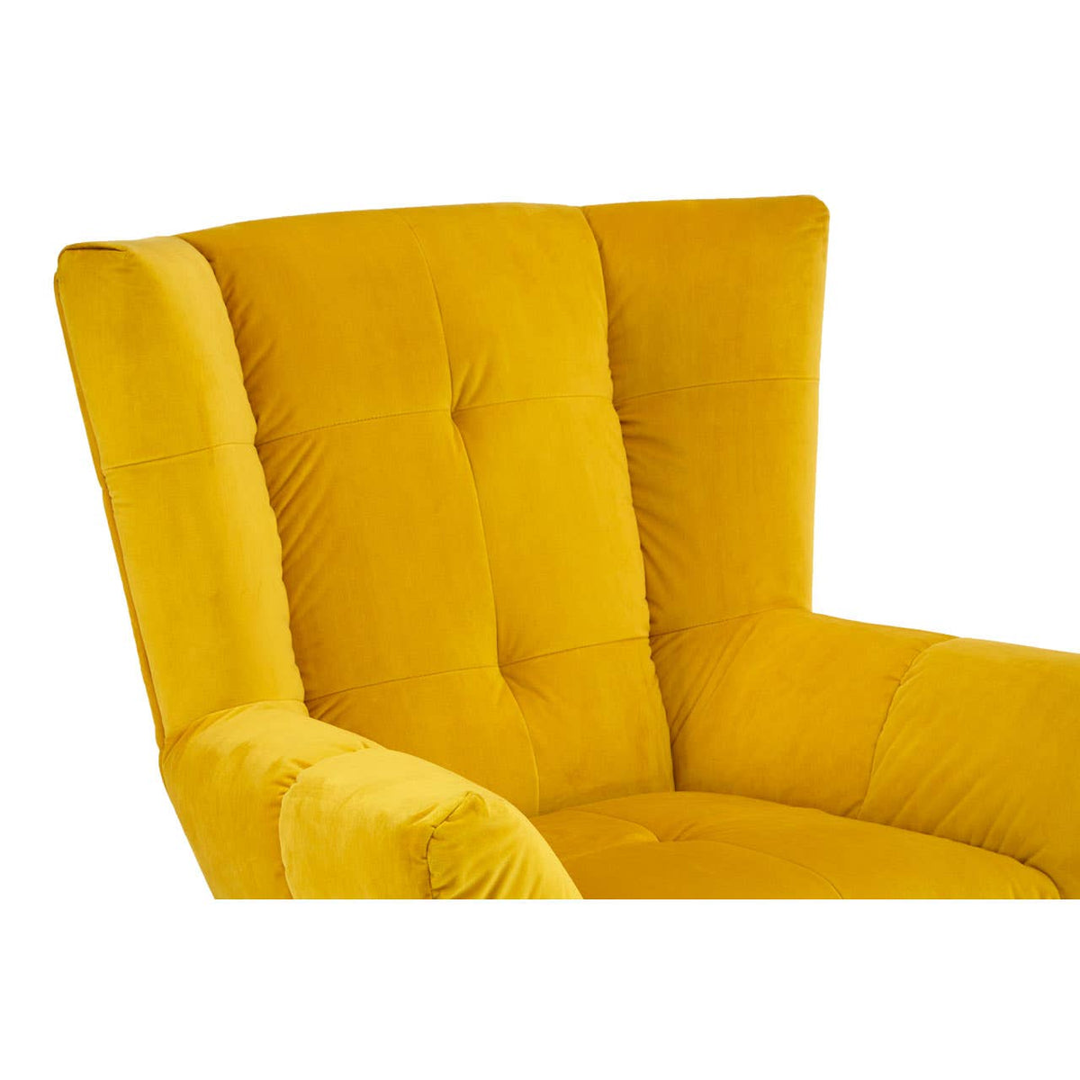 Maiko Yellow Fabric Armchair.