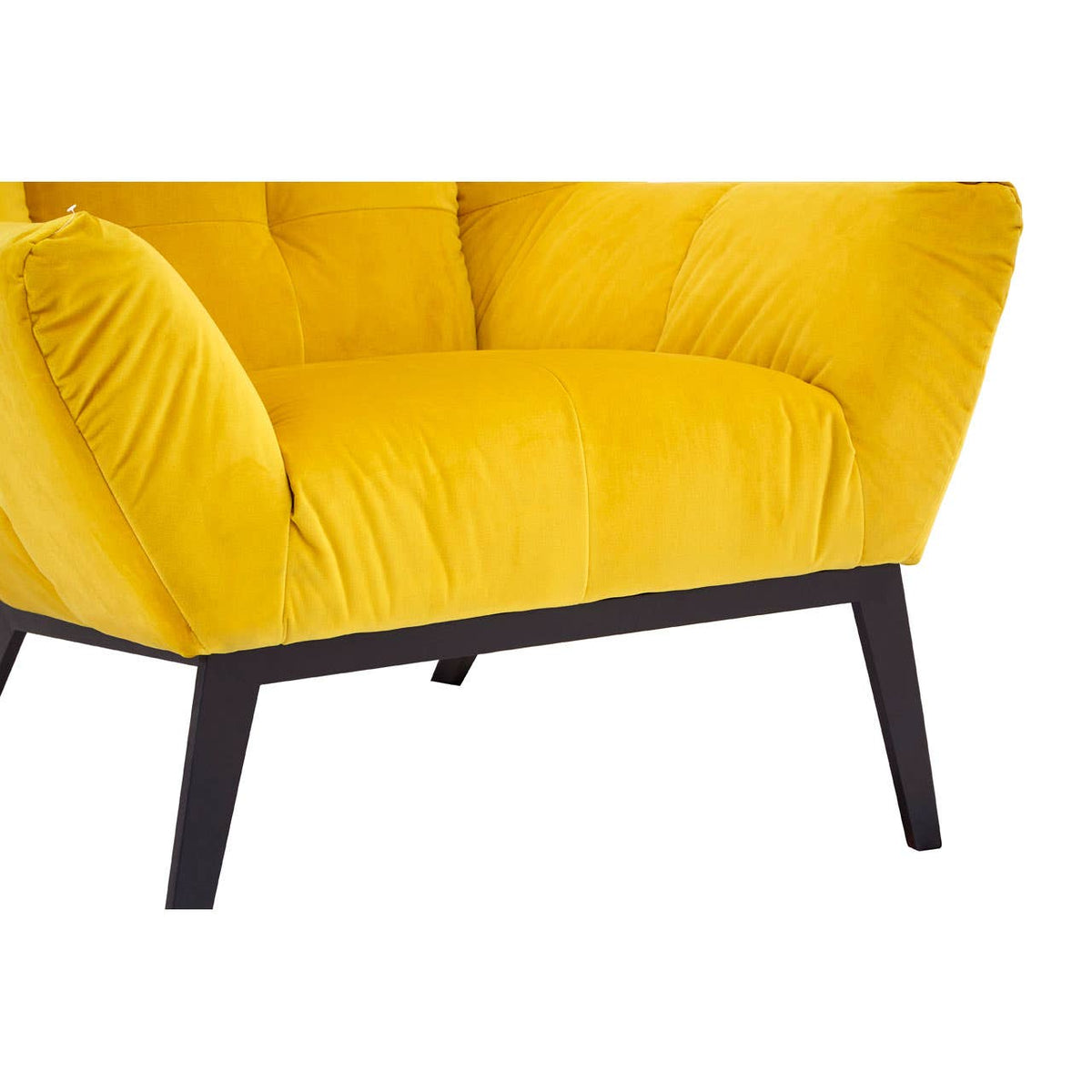 Maiko Yellow Fabric Armchair.