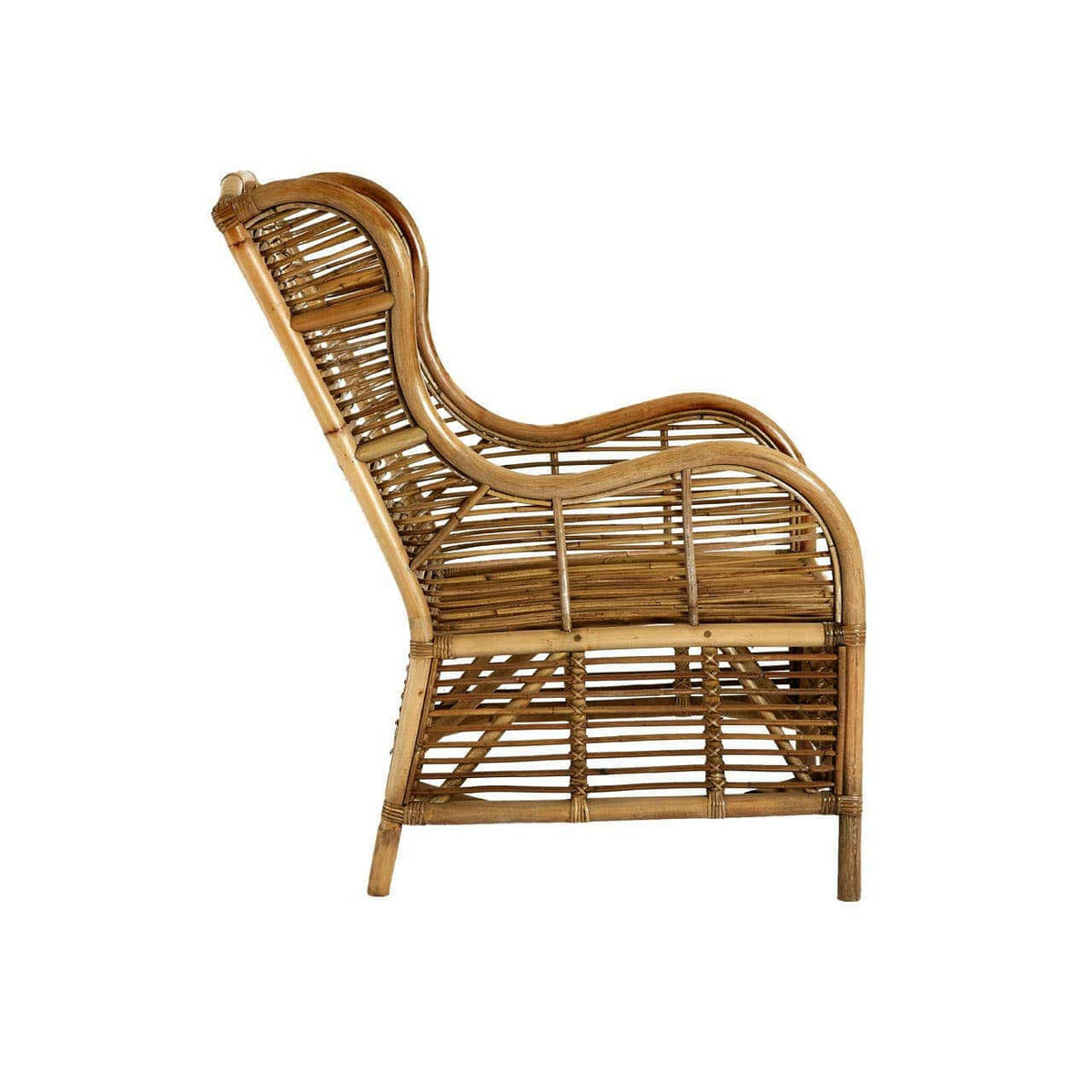Manado Grey Natural Kubu Rattan Chair.