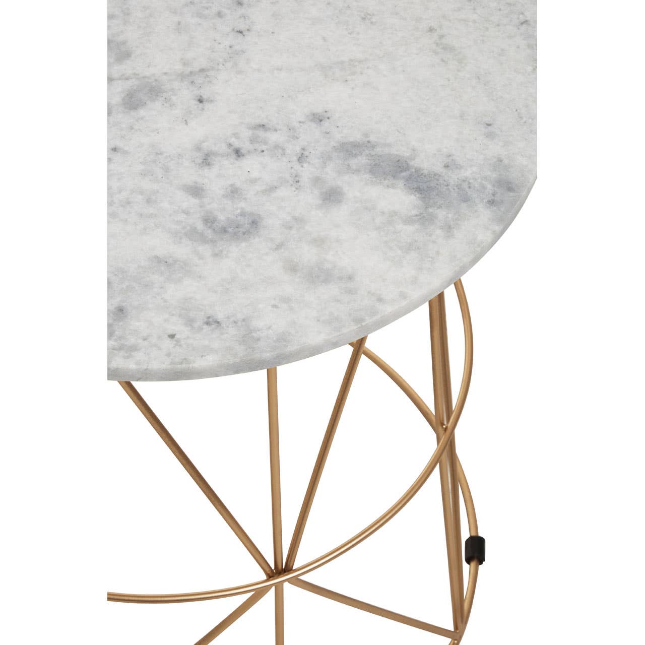 Noosa & Co. Living Mandoli White Marble Round Side Table House of Isabella UK