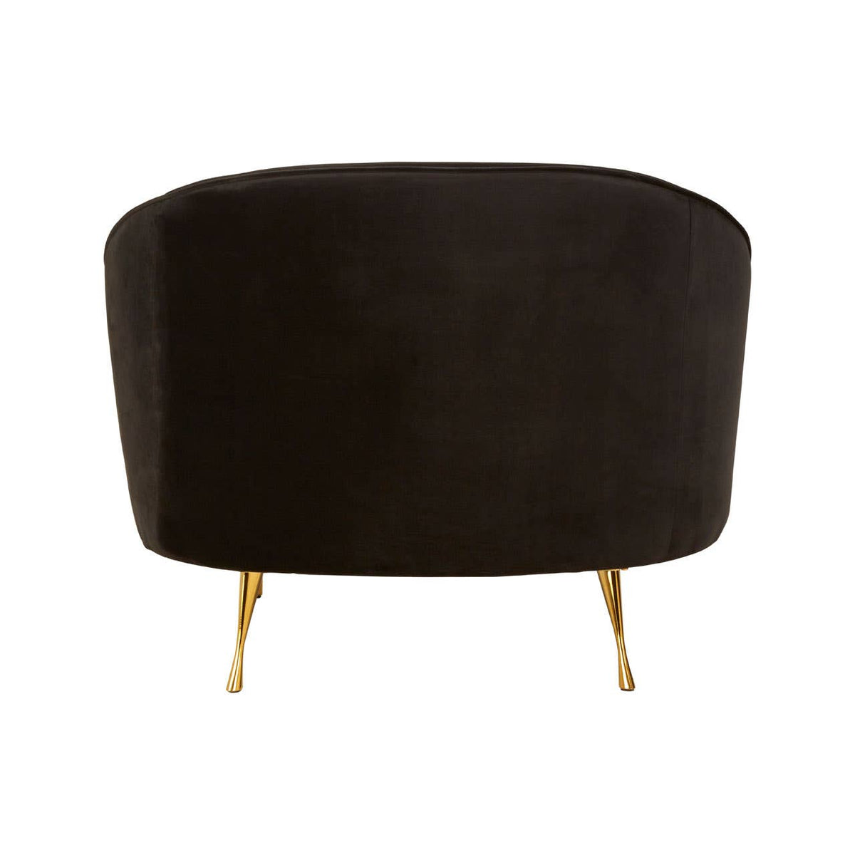 Manhattan Black Velvet Armchair.