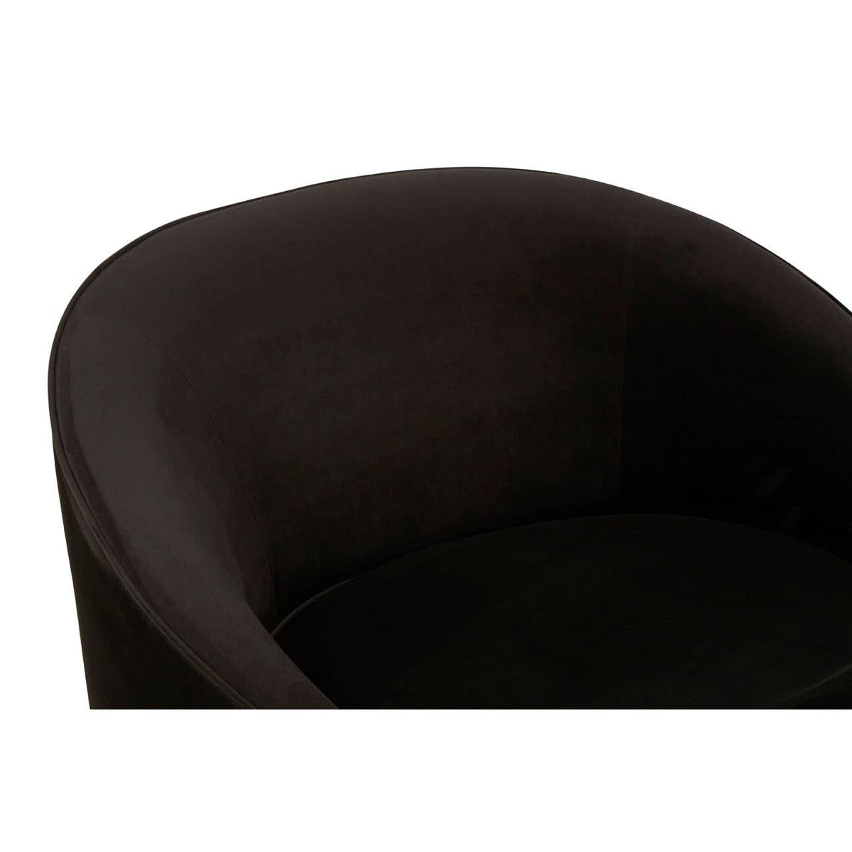 Manhattan Black Velvet Armchair.