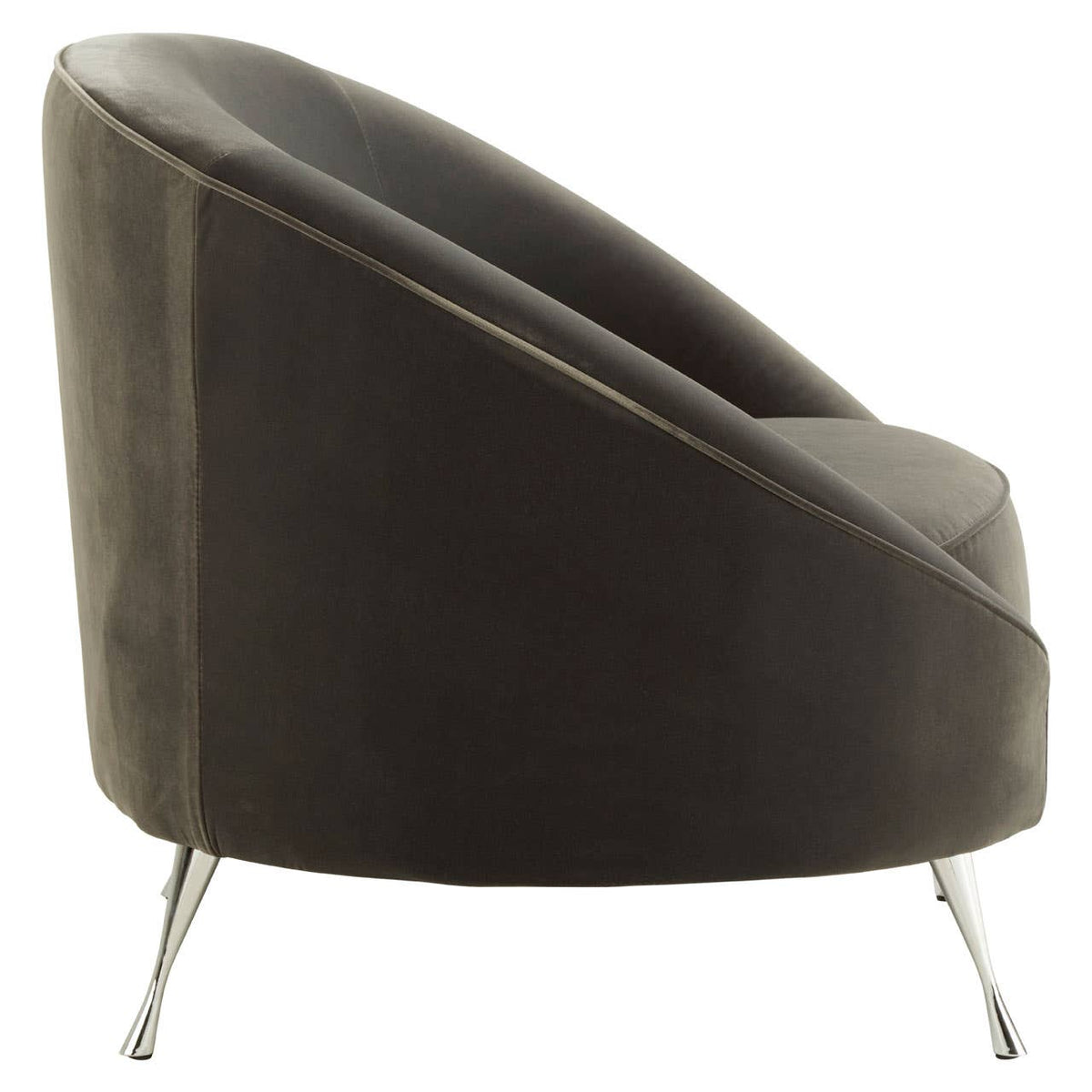 Manhattan Grey Velvet Armchair.