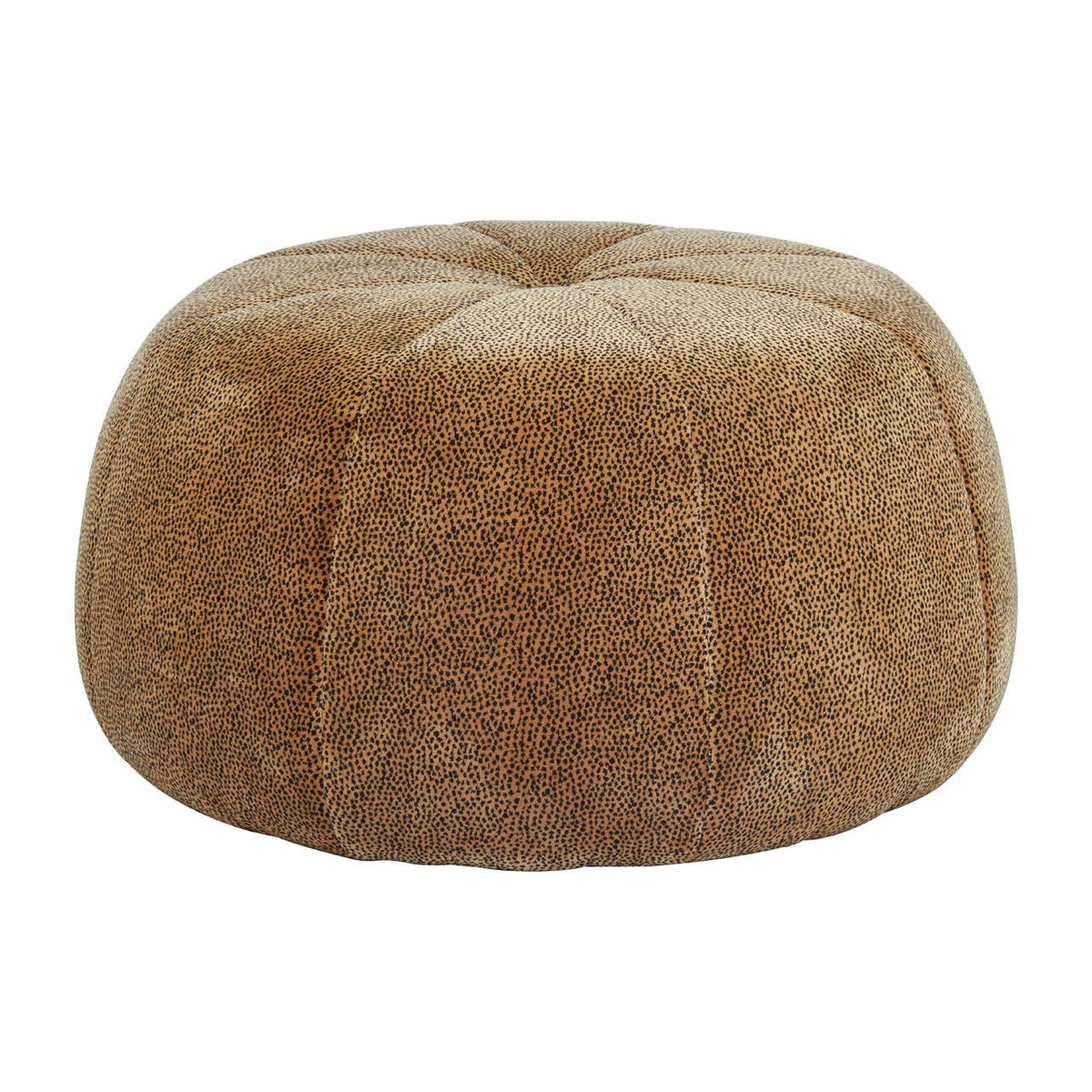 Manhattan Leopard Print Pouffe.
