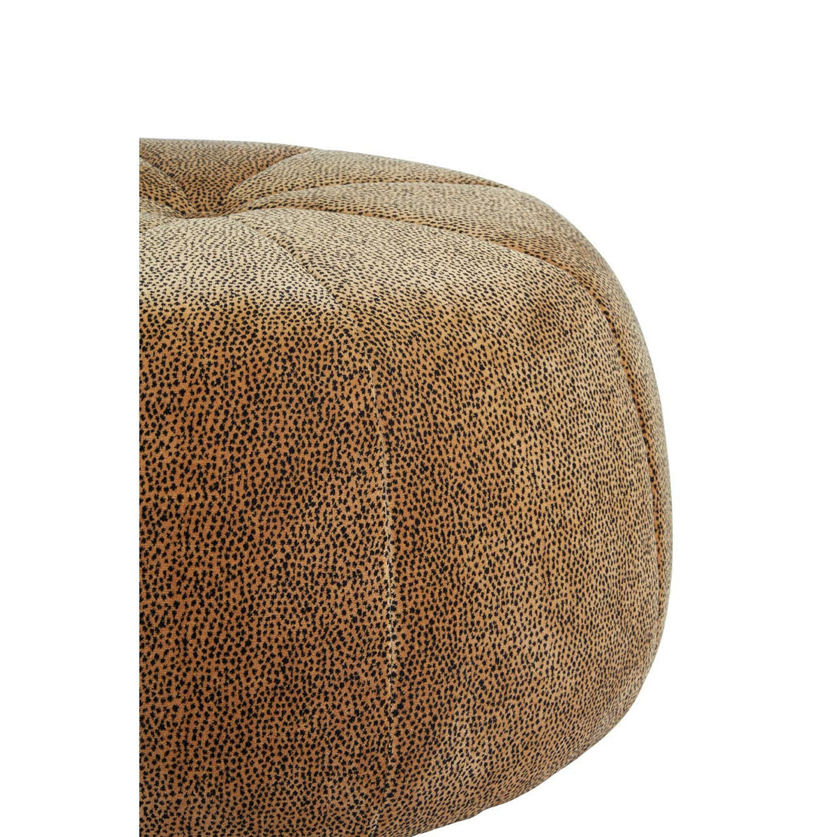 Manhattan Leopard Print Pouffe.