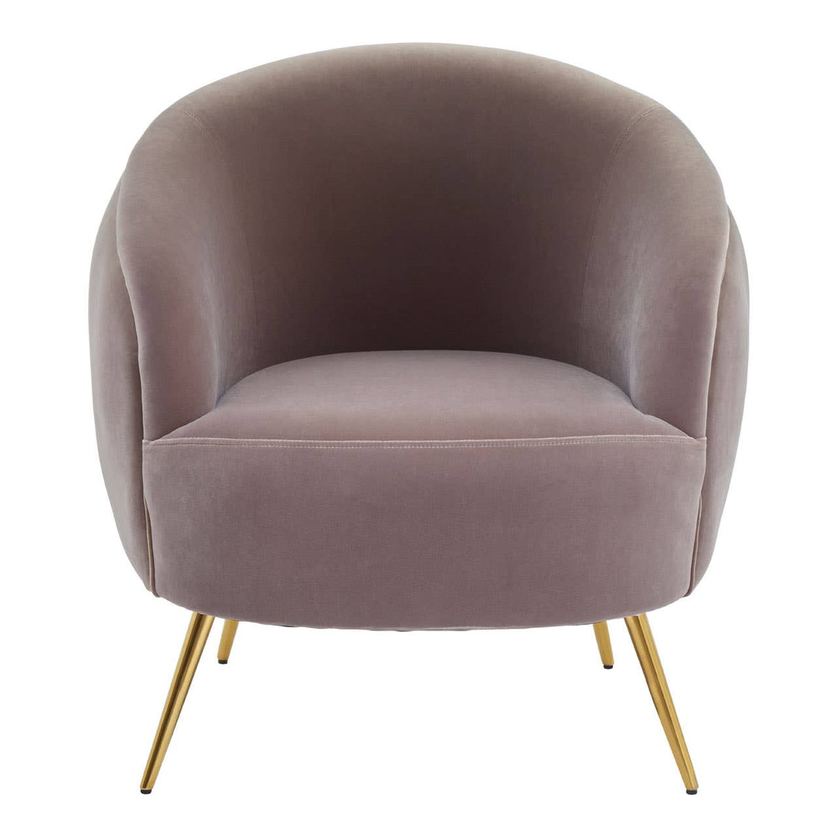 Manhattan Mink Velvet Armchair.