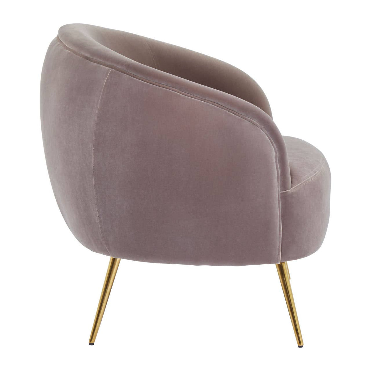 Manhattan Mink Velvet Armchair.