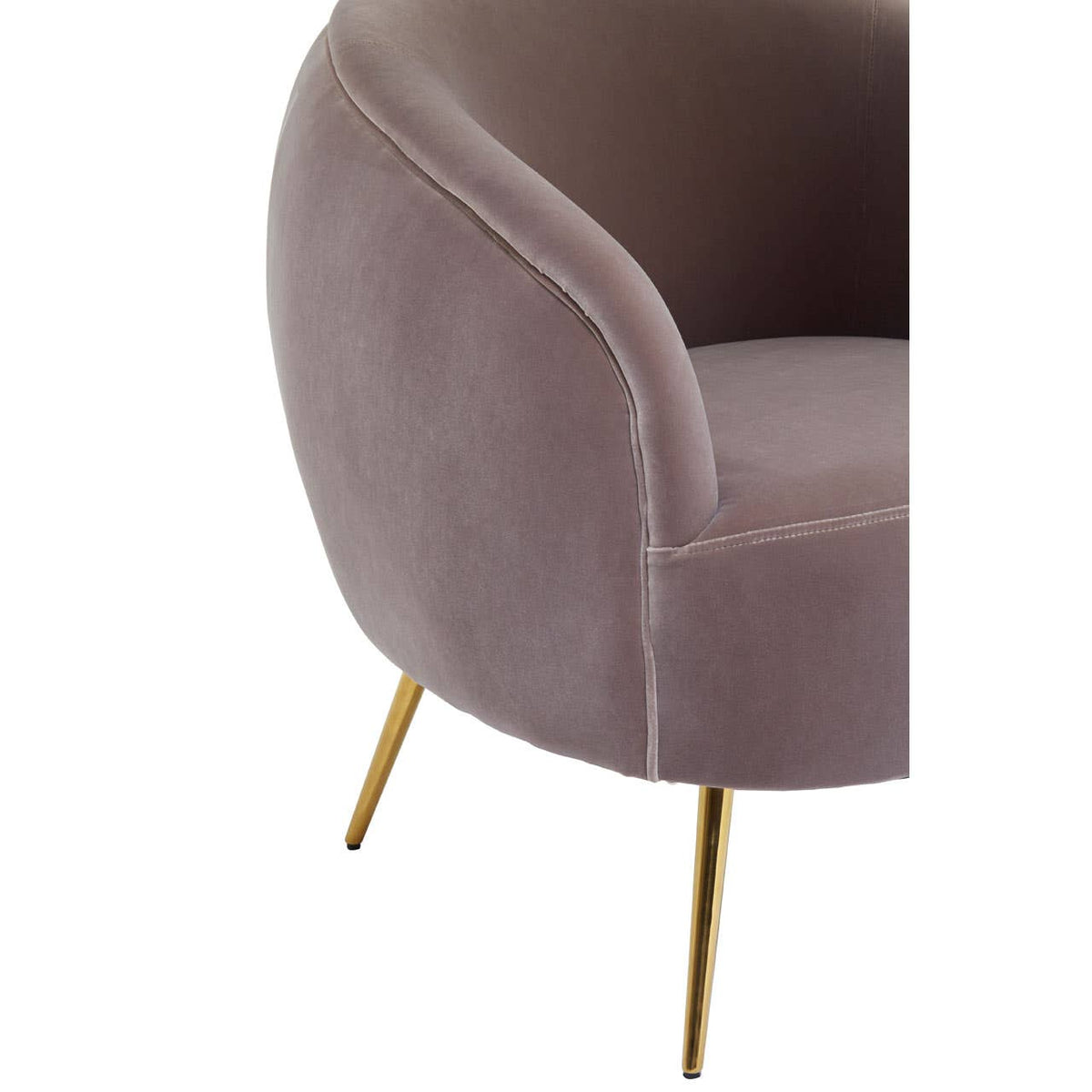 Manhattan Mink Velvet Armchair.