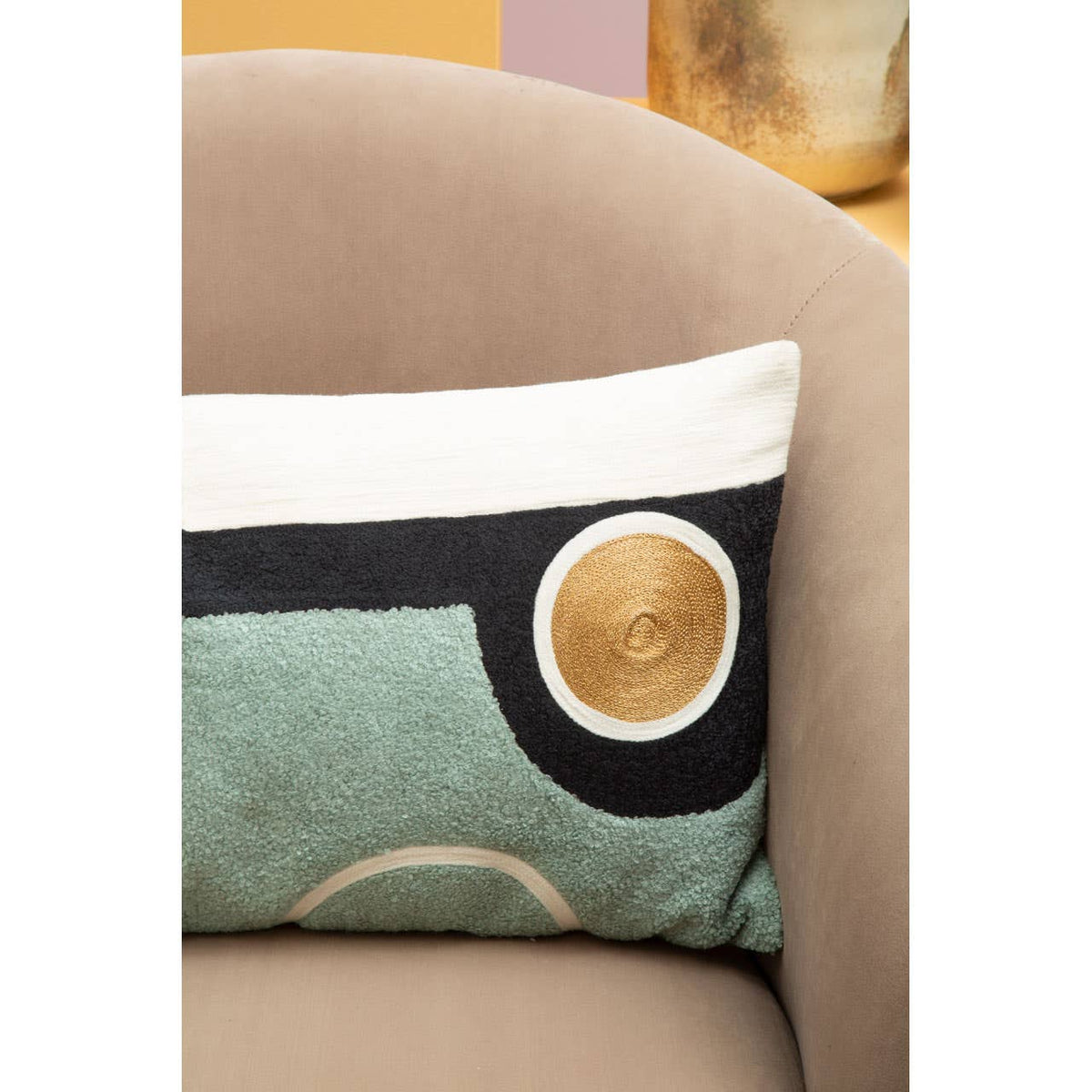 Manhattan Mink Velvet Armchair.