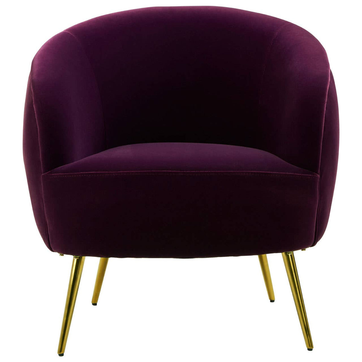 Manhattan Purple Velvet Armchair.