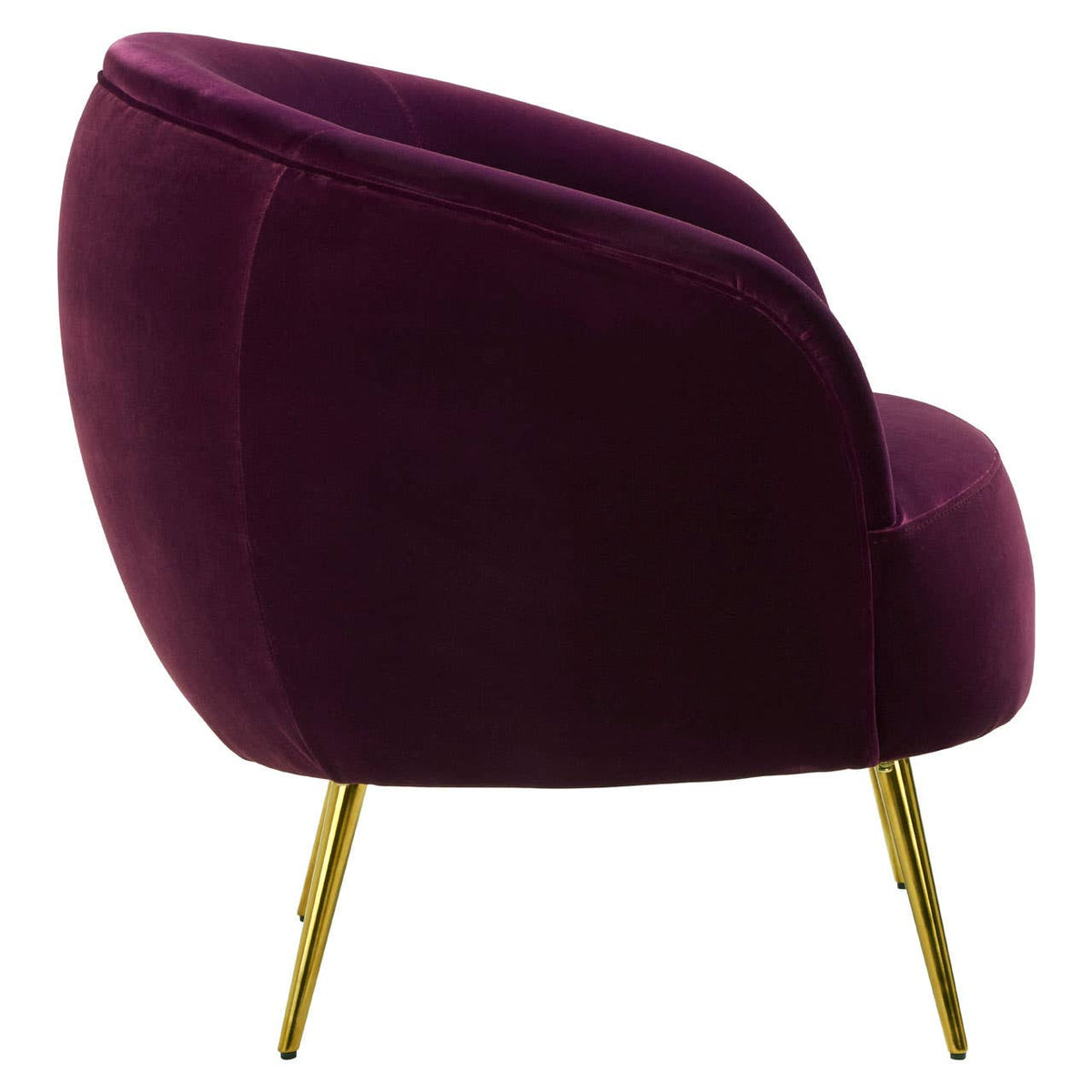 Manhattan Purple Velvet Armchair.
