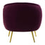Manhattan Purple Velvet Armchair.