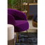 Manhattan Purple Velvet Armchair.