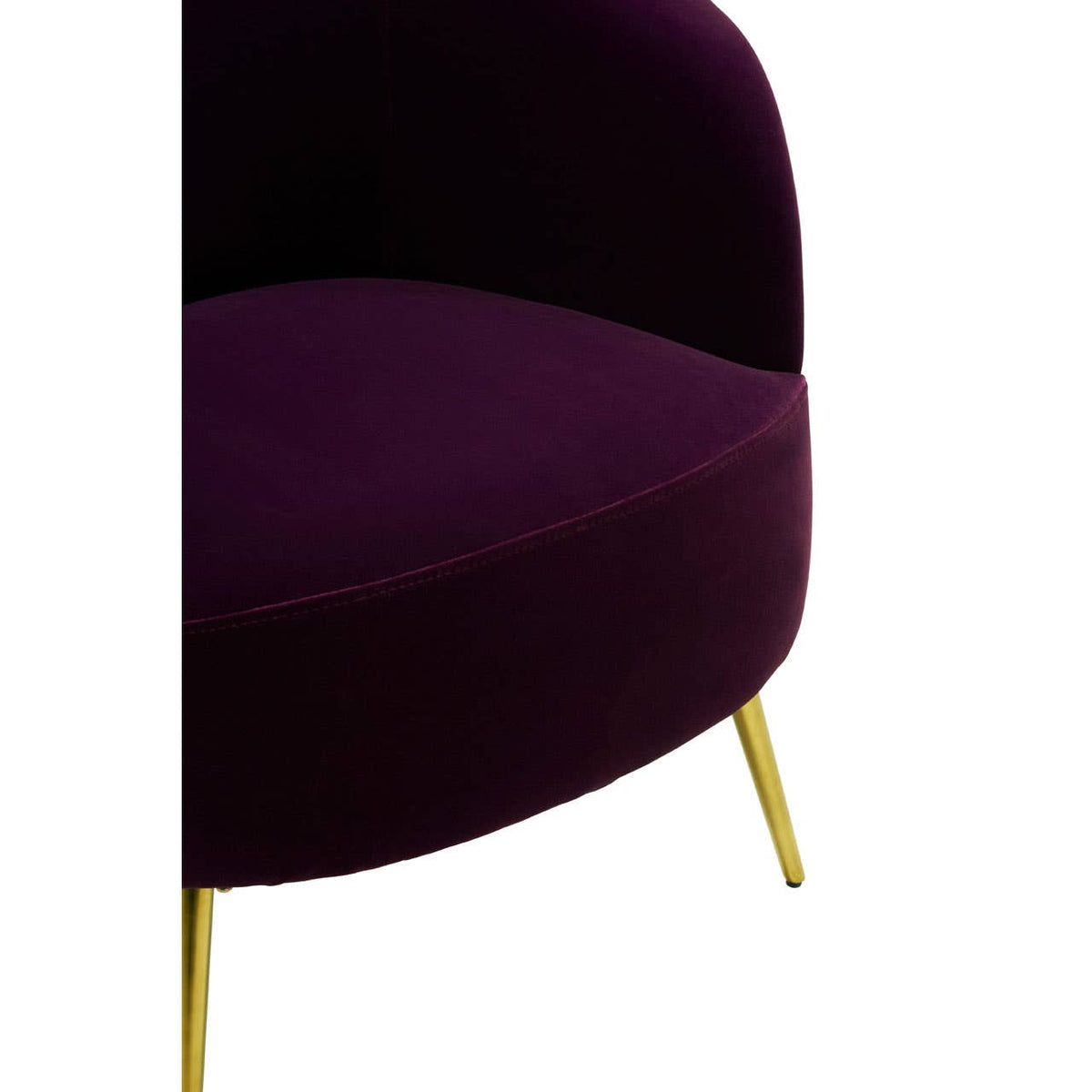 Manhattan Purple Velvet Armchair.
