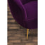 Manhattan Purple Velvet Armchair.