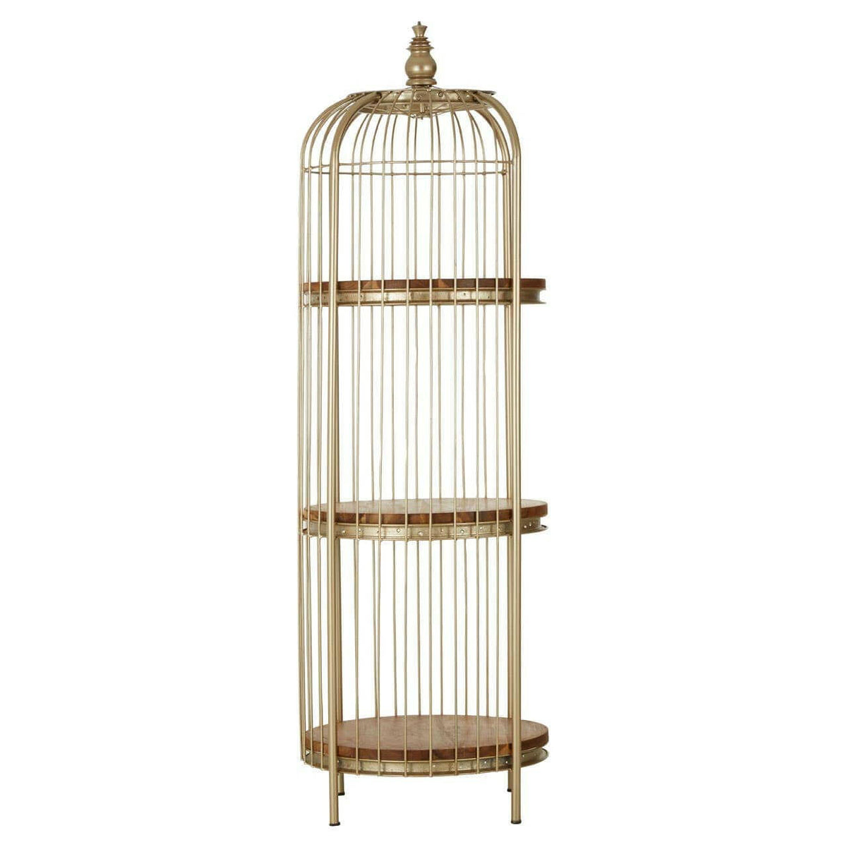 Mantis 3 Tier Champagne Gold Birdcage Unit.