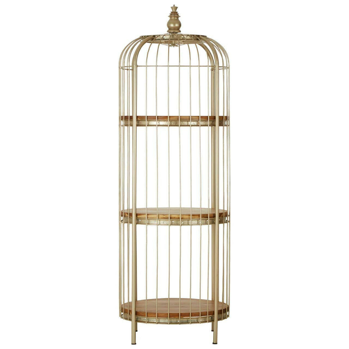 Mantis 3 Tier Champagne Gold Birdcage Unit.