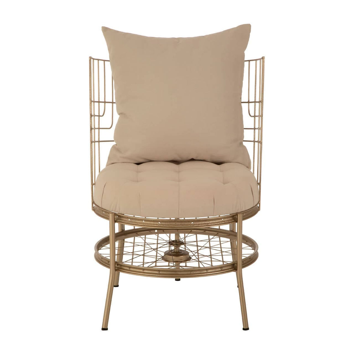 Mantis Champagne Gold Finish Chair.