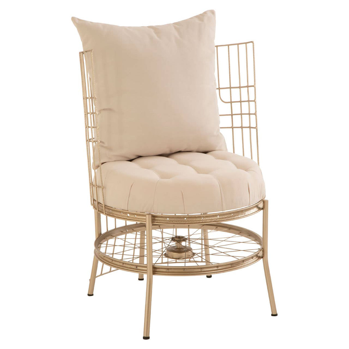 Mantis Champagne Gold Finish Chair.