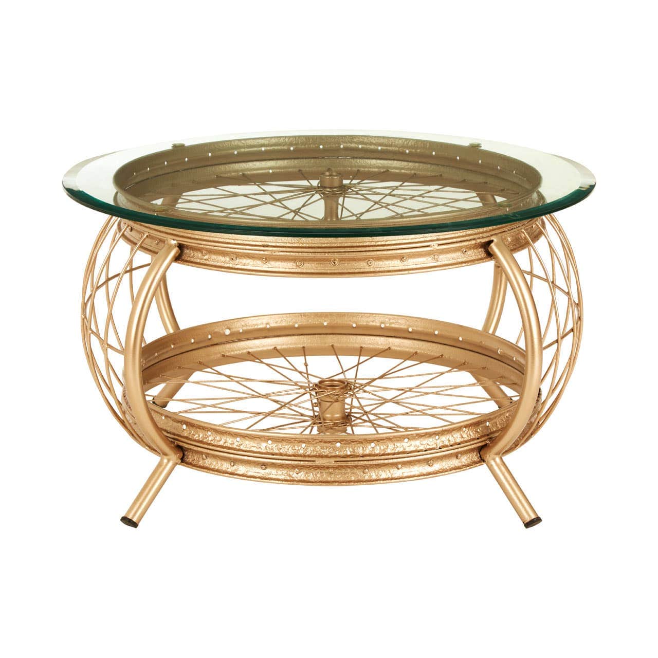 Noosa & Co. Living Mantis Champagne Gold Finish Coffee Table House of Isabella UK