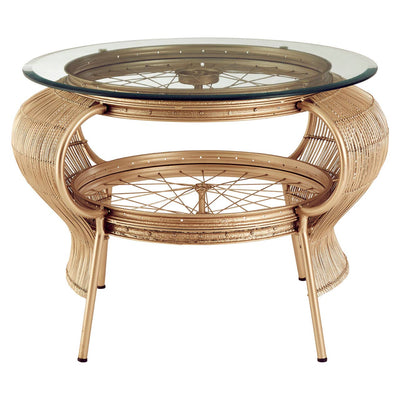 Noosa & Co. Living Mantis Champagne Gold Finish Table House of Isabella UK