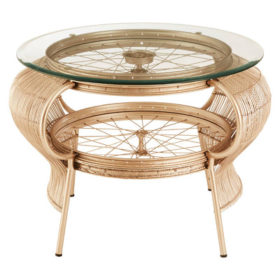 Noosa & Co. Living Mantis Champagne Gold Finish Table House of Isabella UK